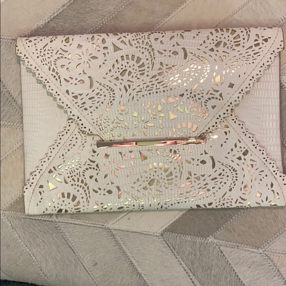 BCBG envelope clutch